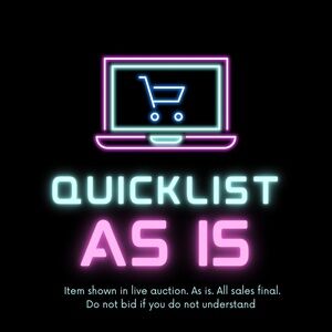 Quick list live show listing AS IS Final Sale